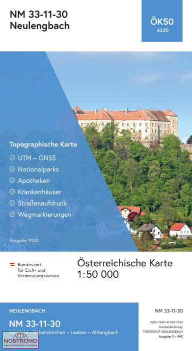 4330 NEULENGBACH | carte topographique BEV