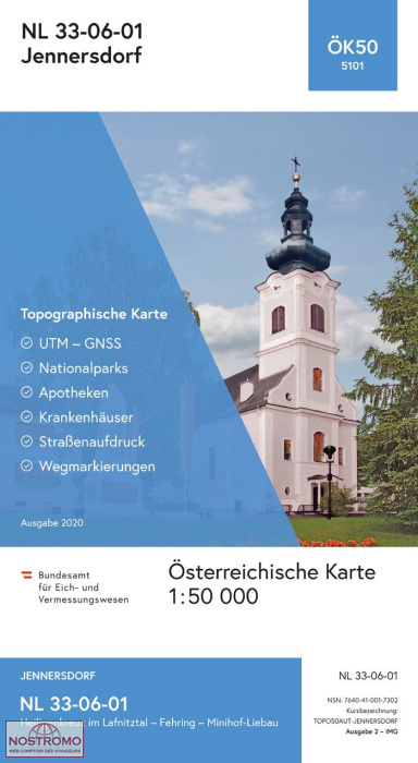 5101 JENNERSDORF | carte topographique BEV