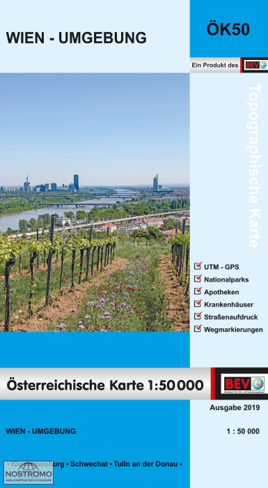 5320 WIEN - UMGEBUNG | carte topographique BEV