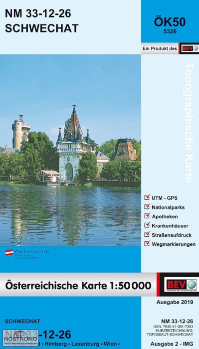 5326 SCHWECHAT | carte topographique BEV