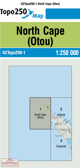 01 NORTH CAPE (OTOU) | carte topographique LINZ