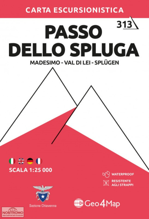 313 PASSO DELLO SPLUGA | Geo4map hiking map