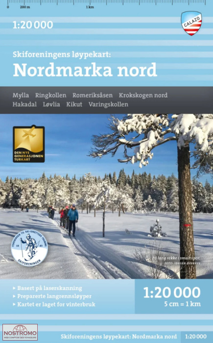 NORDMARKA NORTH | Calazo ski touring map
