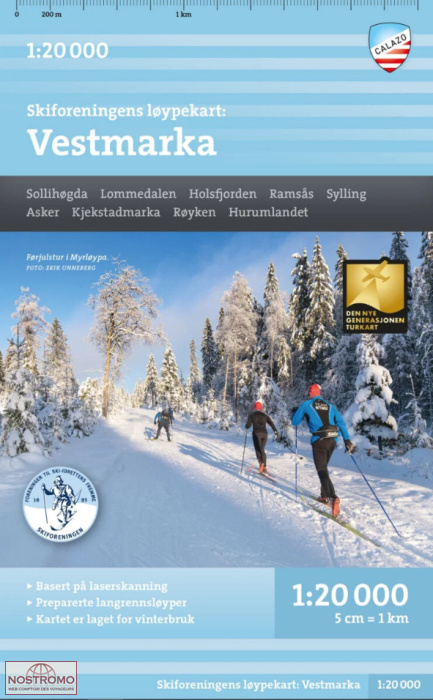 VESTMARKA | Calazo ski touring map
