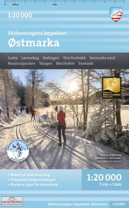 ØSTMARKA | Calazo ski touring map