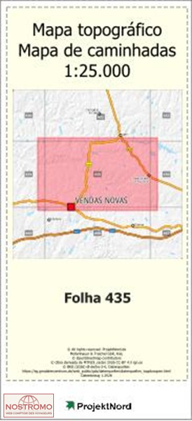 435 VENDAS NOVAS (NORTE) | Projektnord topographic map
