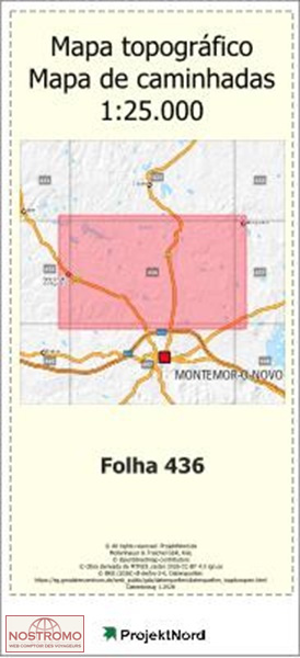 436 FOROS DE VALE DE FIGUEIRA | carte topographique Projektnord