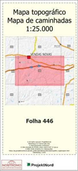 446 VENDAS NOVAS | Projektnord topographic map