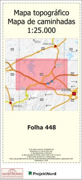 448 NOSSA SENHORA DA GRAÇA DO DIVOR | Projektnord topographic map