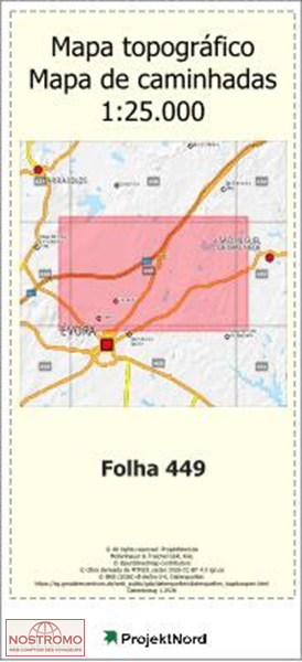 449 CANAVIAIS (ÉVORA) | Projektnord topographic map