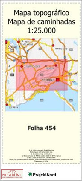 454 SETUBAL | Projektnord topographic map