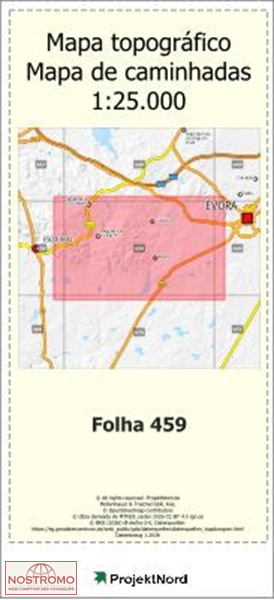459 VALVERDE (ÉVORA) | Projektnord topographic map