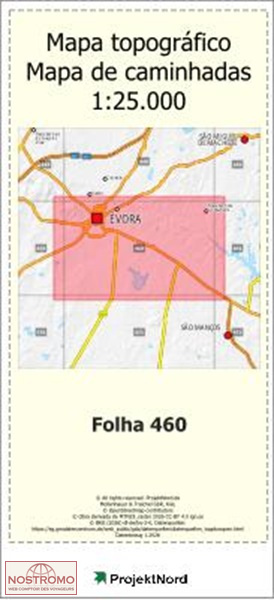 460 ÉVORA | Projektnord topographic map