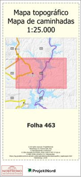463 CAPELINS (ALANDROAL) | Projektnord topographic map