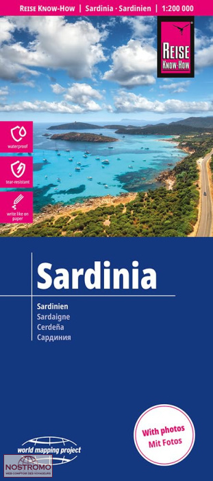 SARDAIGNE | carte routière Reise Know-How