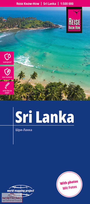 SRI LANKA | carte routière Reise Know-How