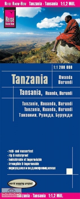 TANZANIE - RWANDA - BURUNDI | carte routière Reise Know-How