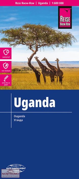 OUGANDA | carte routière Reise Know-How