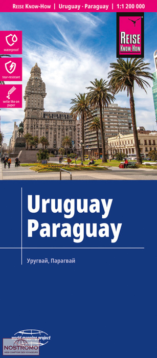 URUGUAY - PARAGUAY | Reise Know-How road map