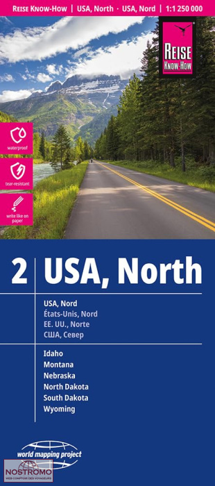USA - NORTH 2 | Reise Know-How road map