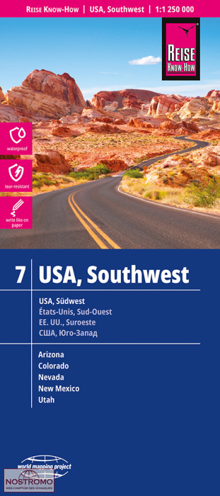 USA - SOUTHWEST 7 | Reise Know-How road map