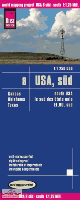 USA - SUD 8 | carte routière Reise Know-How