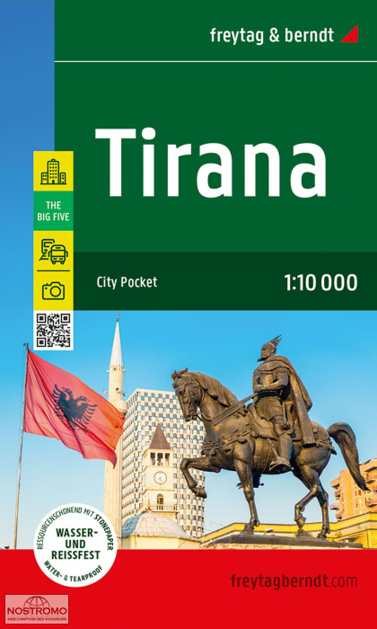 TIRANA | Freytag & Berndt street map