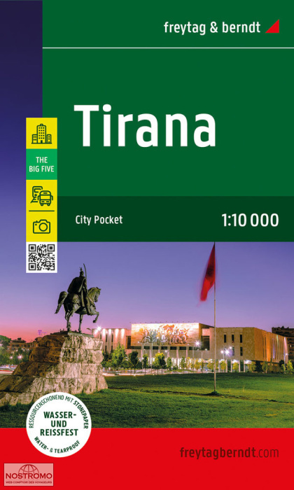 TIRANA | plan de ville Freytag & Berndt