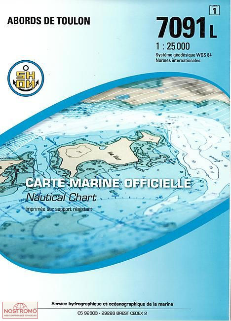 7091L AROUND TOULON | SHOM nautical chart