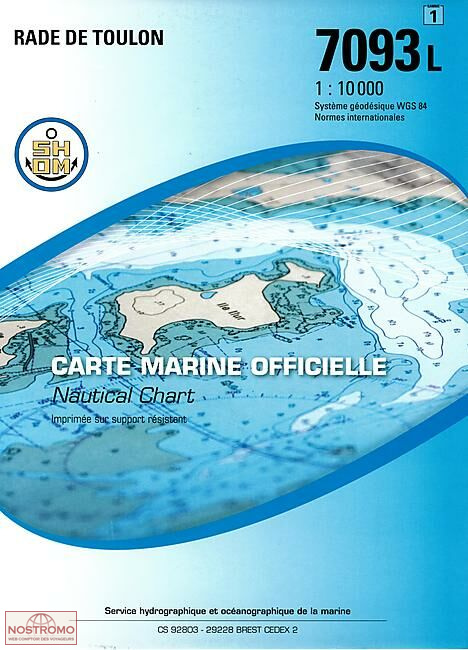 7093L COVE OF TOULON | SHOM nautical chart