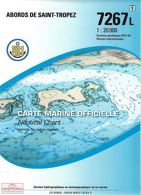 7267L AROUND SAINT-TROPEZ | SHOM nautical chart