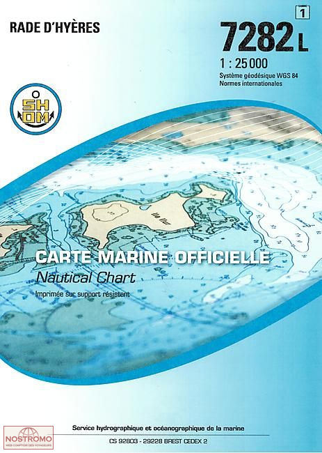 7282L COVE OF HYÈRES | SHOM nautical chart