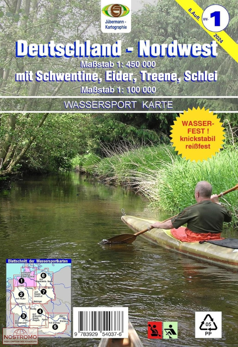 1 NORTHWEST GERMANY | Jübermann nautical map