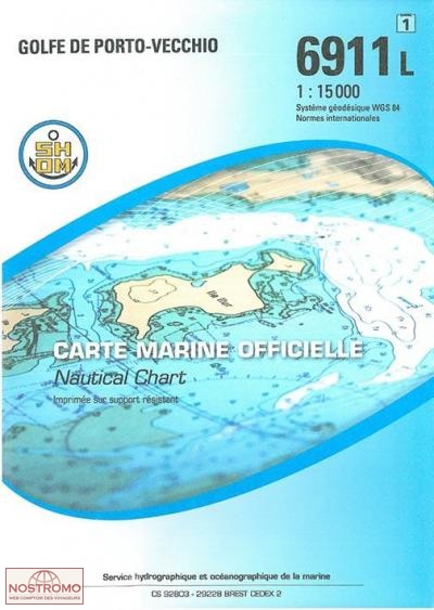 6911L GULF OF PORTO-VECCHIO | SHOM nautical chart
