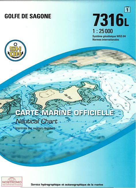 7316L GULF OF SAGONE | SHOM nautical chart
