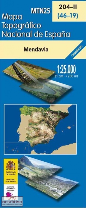 204-2 MENDAVIA | carte topographique CNIG