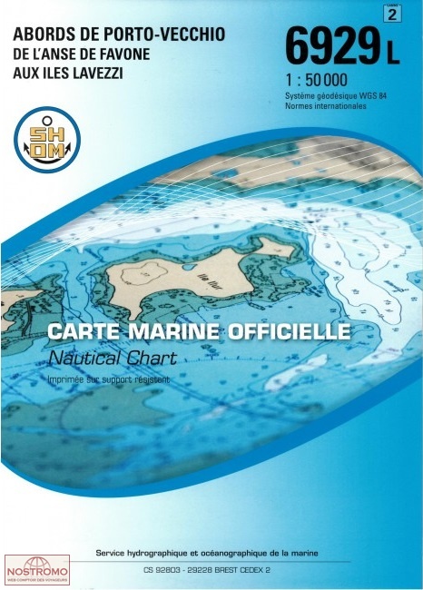 6929L AROUND  PORTO-VECCHIO  | SHOM nautical chart