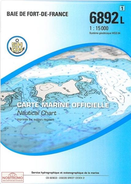 6892L BAY OF FORT-DE-FRANCE | SHOM nautical chart