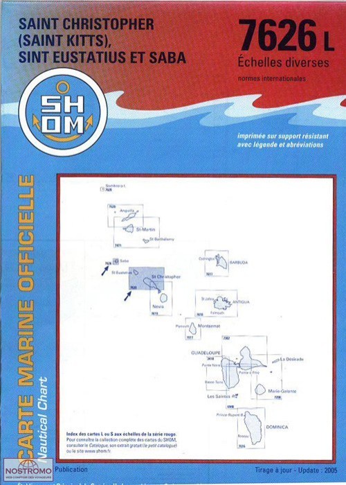 7626L SAINT CHRISTOPHER | SHOM nautical chart