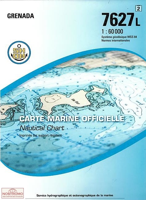 7627L GRENADA | carte marine SHOM