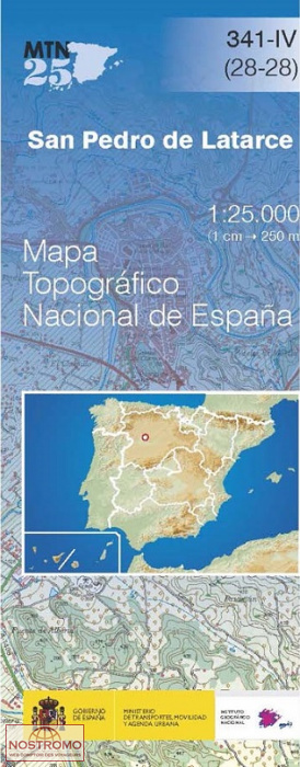 341-4 SAN PEDRO DE LATARCE | carte topographique CNIG