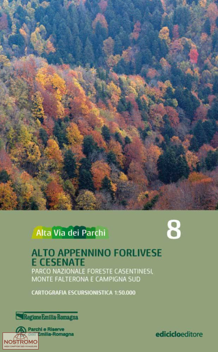 08 ALTO APPENNINO FORLIVESE E CESENATE | Ediciclo hiking map