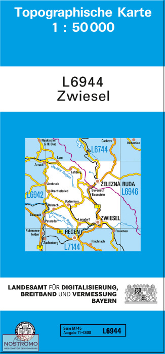 L6944 ZWEISEL | carte topographique LDBV