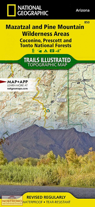 MAZATZAL & PINE MOUNTAIN | National Geographic hiking map