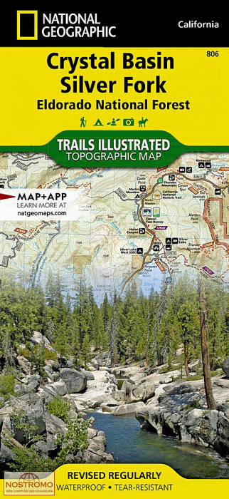 CRYSTAL BASIN - SILVER FORK | National Geographic hiking map