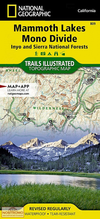 MAMMOTH LAKES - MONO DIVIDE | National Geographic hiking map