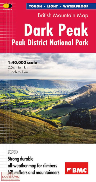 DARK PEAK | carte de randonnée Harvey
