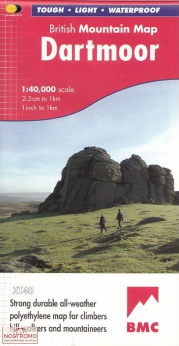 DARTMOOR | carte de randonnée Harvey