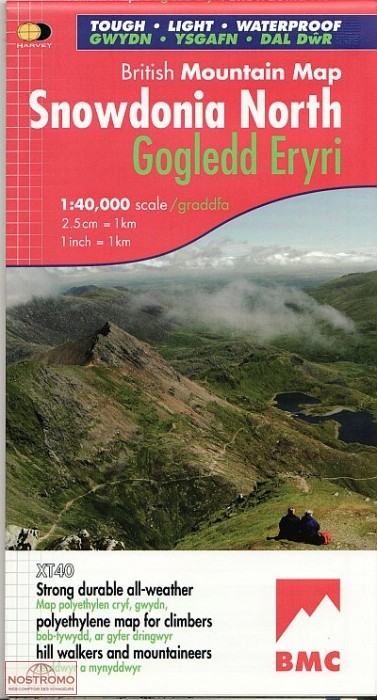SNOWDONIA NORTH | Harvey hiking map