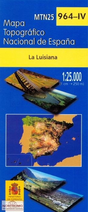 0964-4 LA LUISIANA | carte topographique CNIG